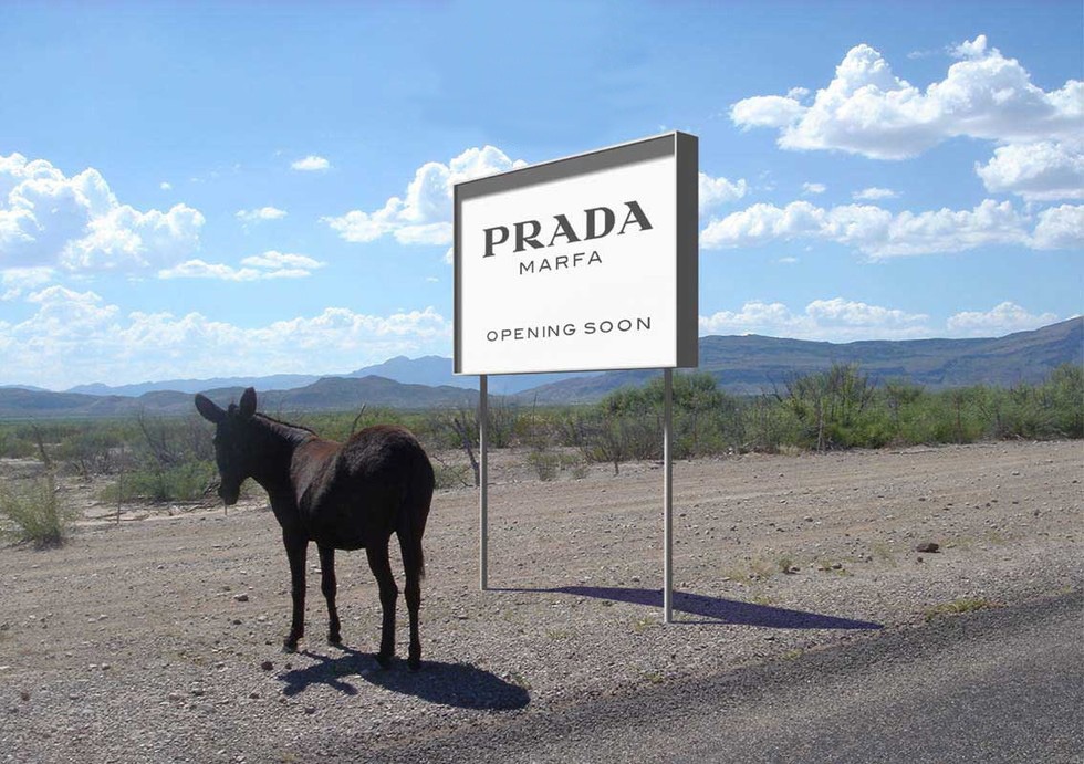 prada store in the middle of nowhere